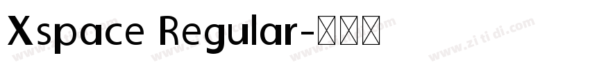 Xspace Regular字体转换